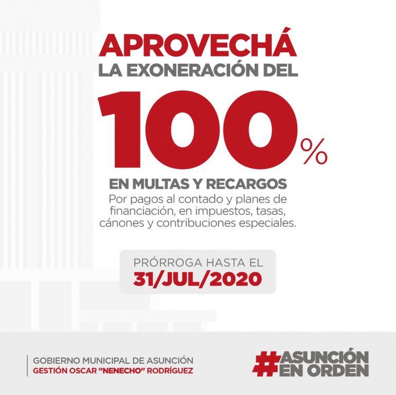 Exoneración de multas y recargos para ponerse al día con 