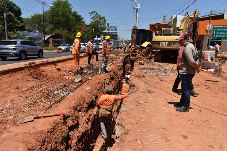 Este lunes 6 de enero comenzó cierre de la avenida Eusebio Ayala para reactivar obras que hacen al desagüe pluvial de la cuenca del arroyo Itay